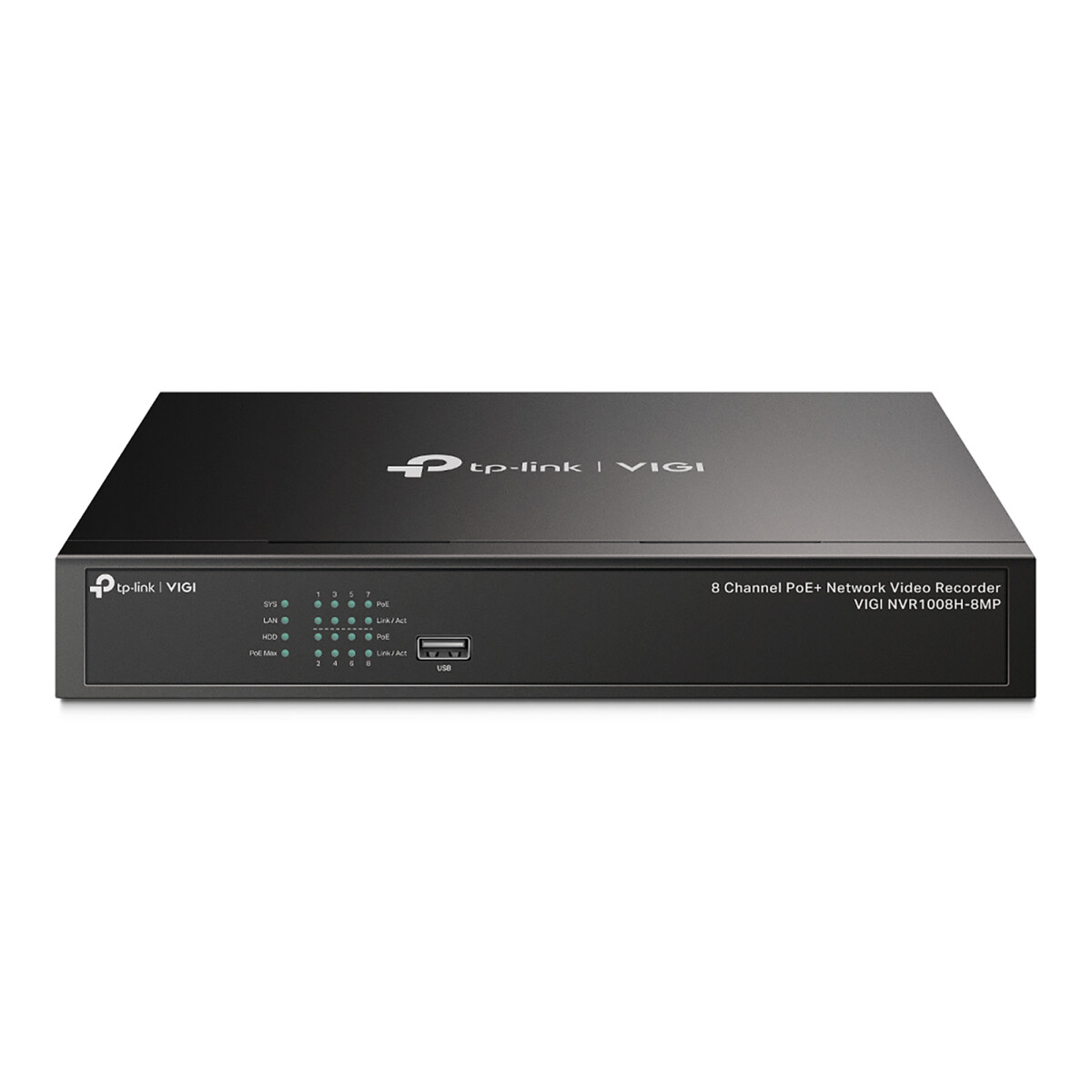 Nvr Tp-link Vigi NVR1008H-8MP 8 Canales 4K Poe+ 