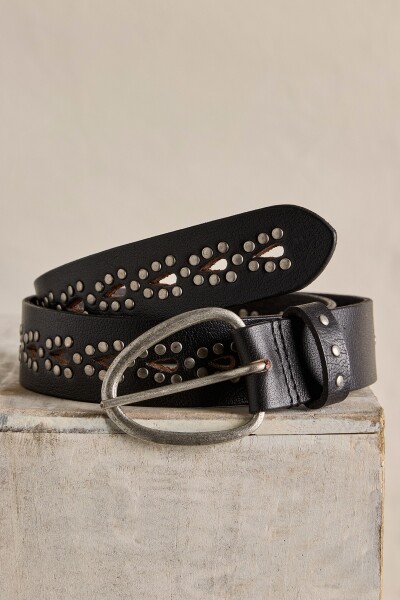 CINTURON STUD PRESTON Negro