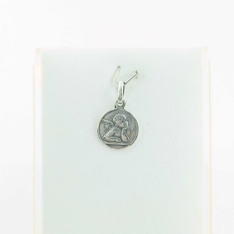 Medalla religiosa de plata 925, ANGEL SAN RAFAEL, mini. Medalla religiosa de plata 925, ANGEL SAN RAFAEL, mini.