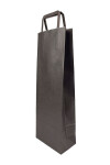 Bolsa lisa acuario 14x08x40 cm, para botella NEGRO