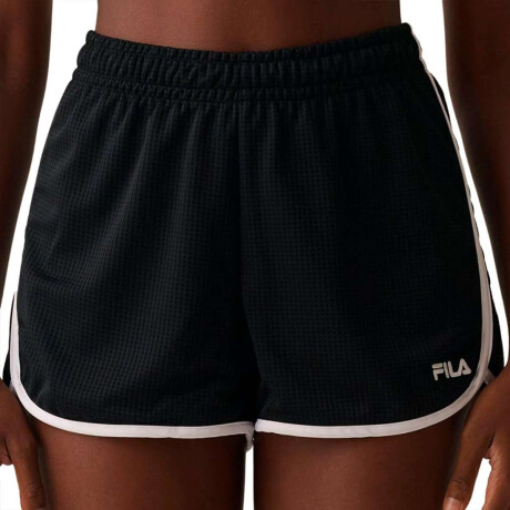 Fila Shorts International Mujer Negro-Blanco