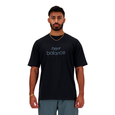 Remera New Balance de Hombre - GRAPHIC LINEAR BR - MT41582BK BLACK