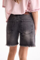 Bermuda De Jean Indigo Negro