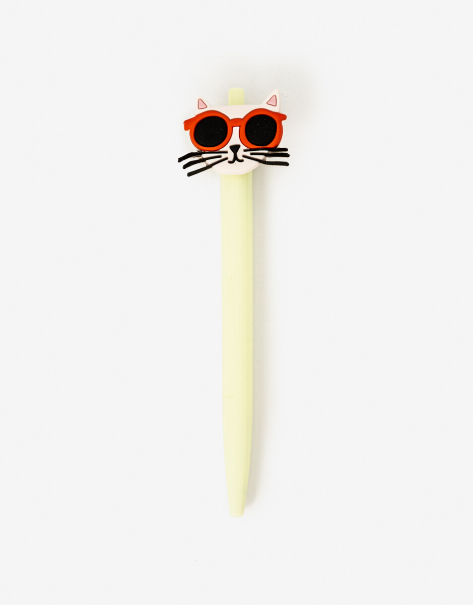 Lapicera Con Topper De Gato 