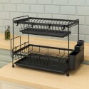 ESCURRIDOR 2 NIVELES CON BANDEJA NEGRO