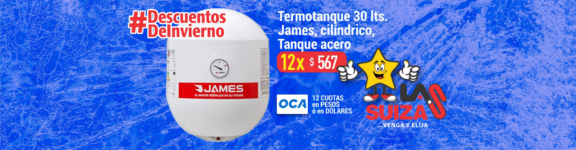 Termotanque 30 lts cilindrico