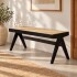 BANM.46 Banco De Madera 110x40x45 Cm Lennon - Negro