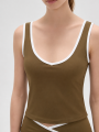 Musculosa Naros Verde Oliva Oscuro