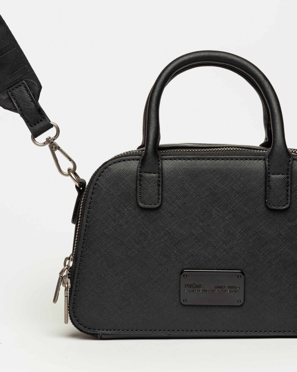 Cartera de mano New Penny en efecto cuero zaffiano Negro