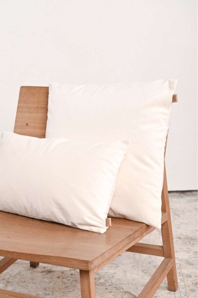 Almohadón Velvet Cuadrado - Nácar 