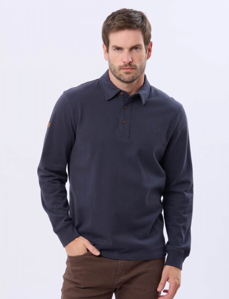 REMERA POLO JERSEY Azul