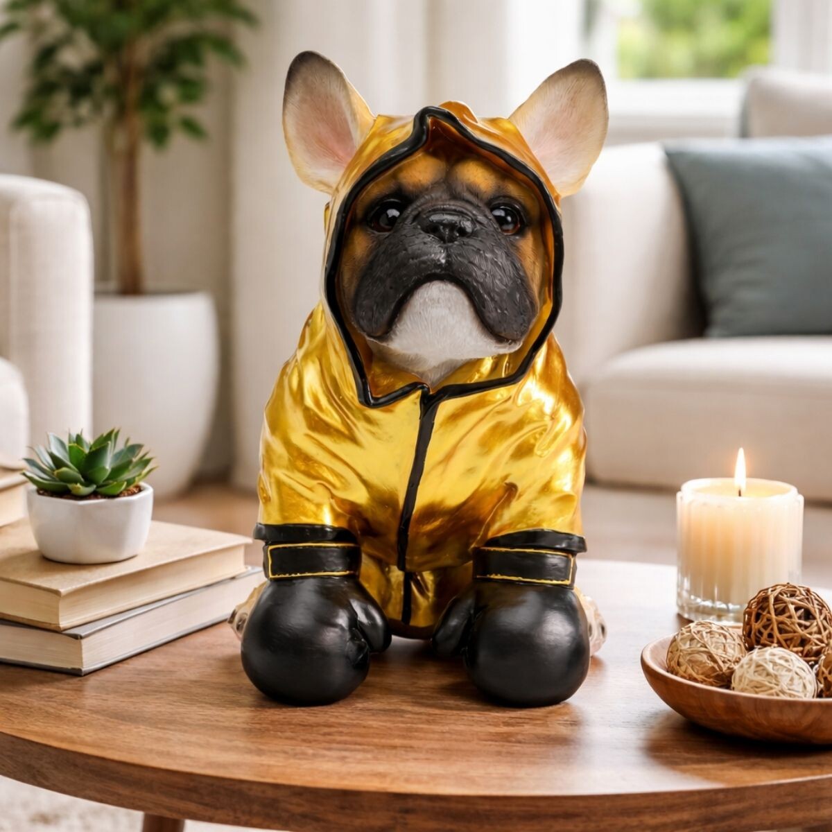 ALCANCÍA BOXING DOG Bronce 