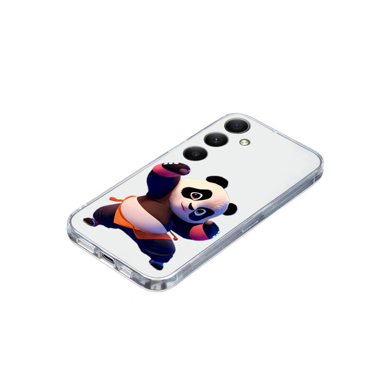 Protector para Samsung Galaxy A16 transparente diseño panda Protector Para Samsung Galaxy A16 Transparente Diseño Panda