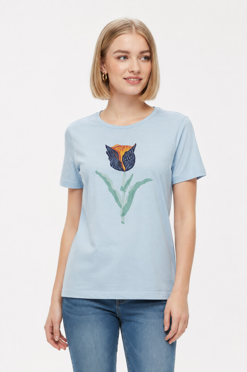 Remera Violeta - Estampado 5 