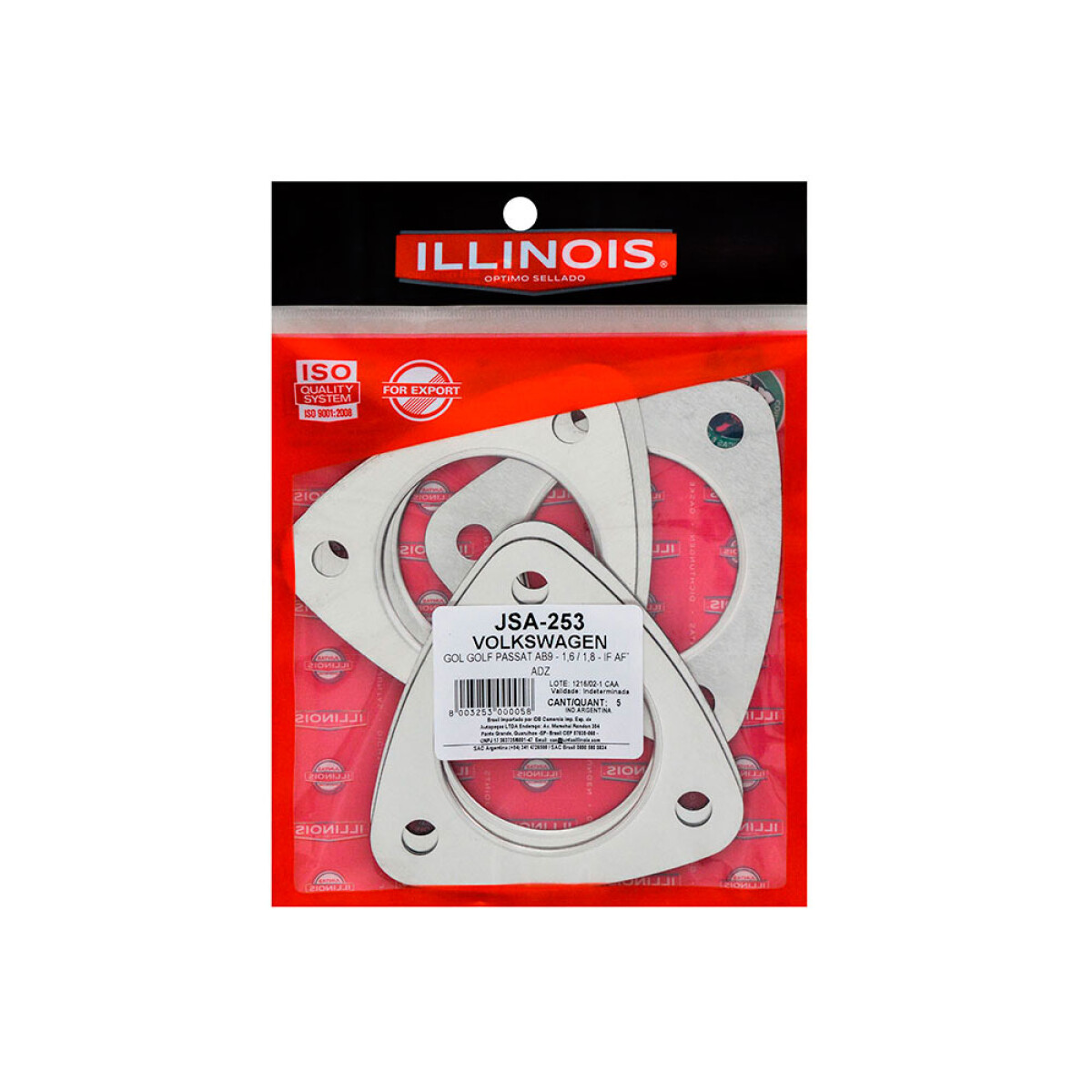 JUNTA VOLKSWAGEN JUNTA SALIDA ESCAPE VW 1.6/1.8 ILLINOIS 