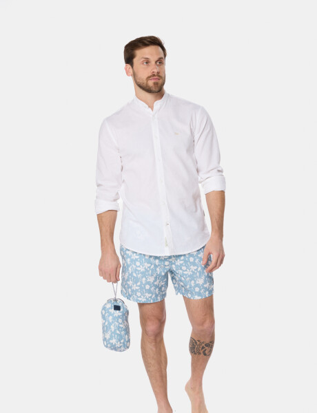 SHORT DE BAÑO ESTAMPADO Denim