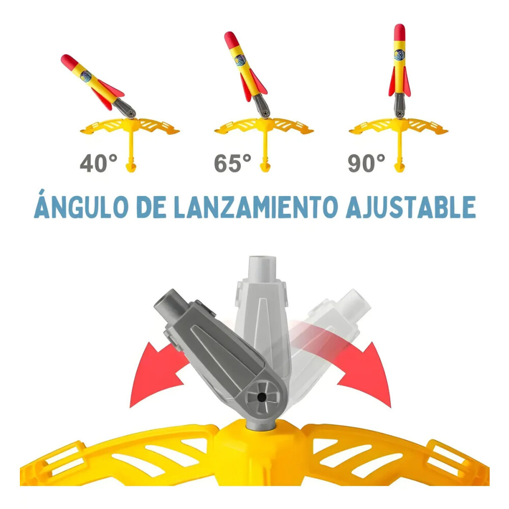 Cohete luminoso con lanzador Cohete luminoso con lanzador
