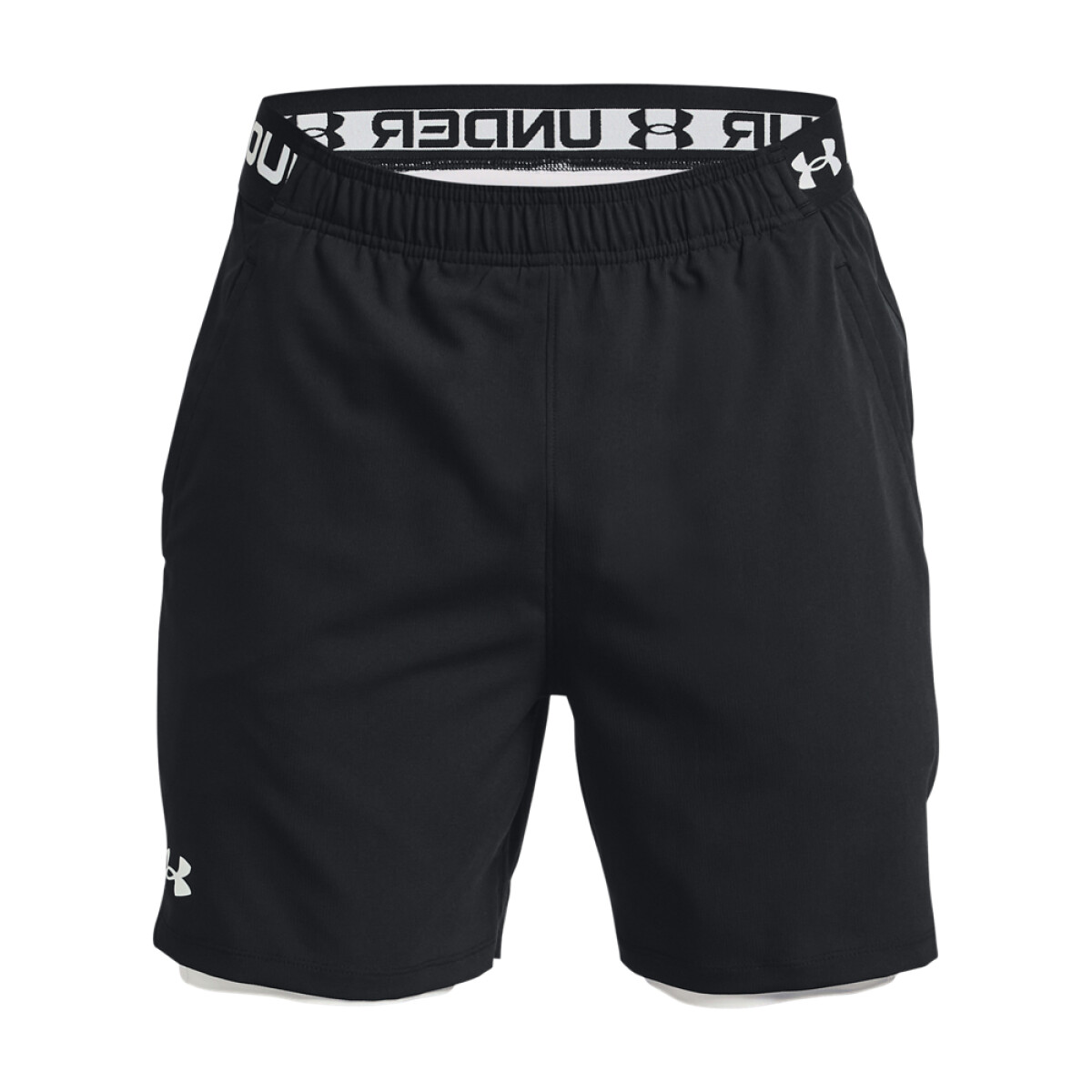 UA Vanish Woven 2in1 Sts-GRY - BLK-001 