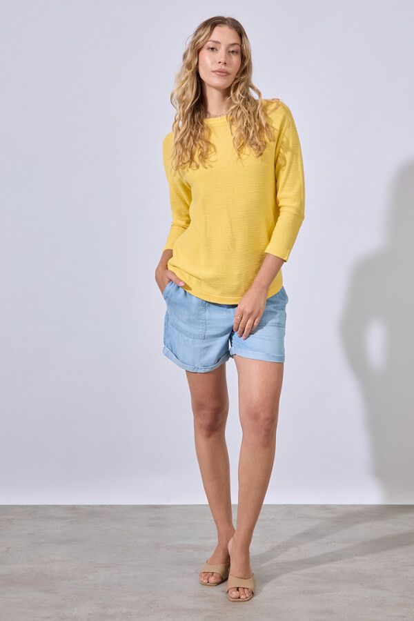 Buzo Raglan Algodon AMARILLO