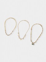Set De Collares Con Piedras multicolor