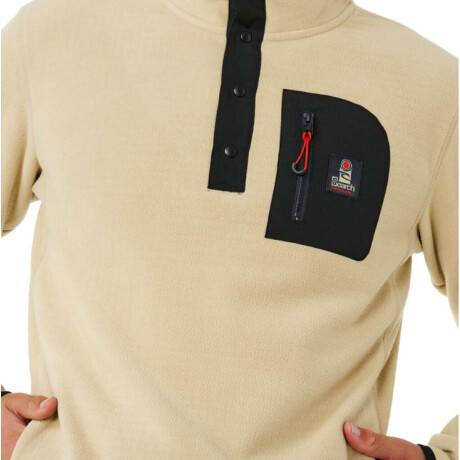Buzo Rip Curl Search Polar Fleece Crew Beige