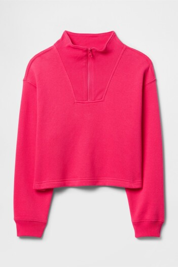 Buzo Deportivo Medio Cierre Niña Raspberry