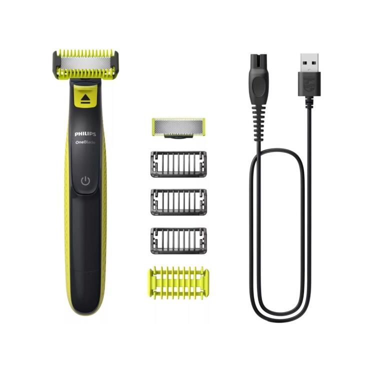 Recortadora Philips OneBlade Face + Body QP2824/10 con 5 Accesorios Recortadora Philips OneBlade Face + Body QP2824/10 con 5 Accesorios