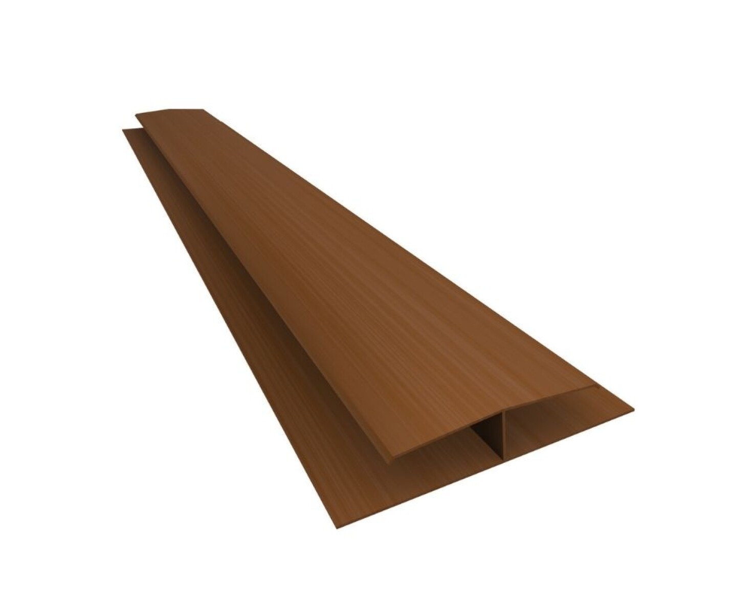 Perfil H PVC - Marron 
