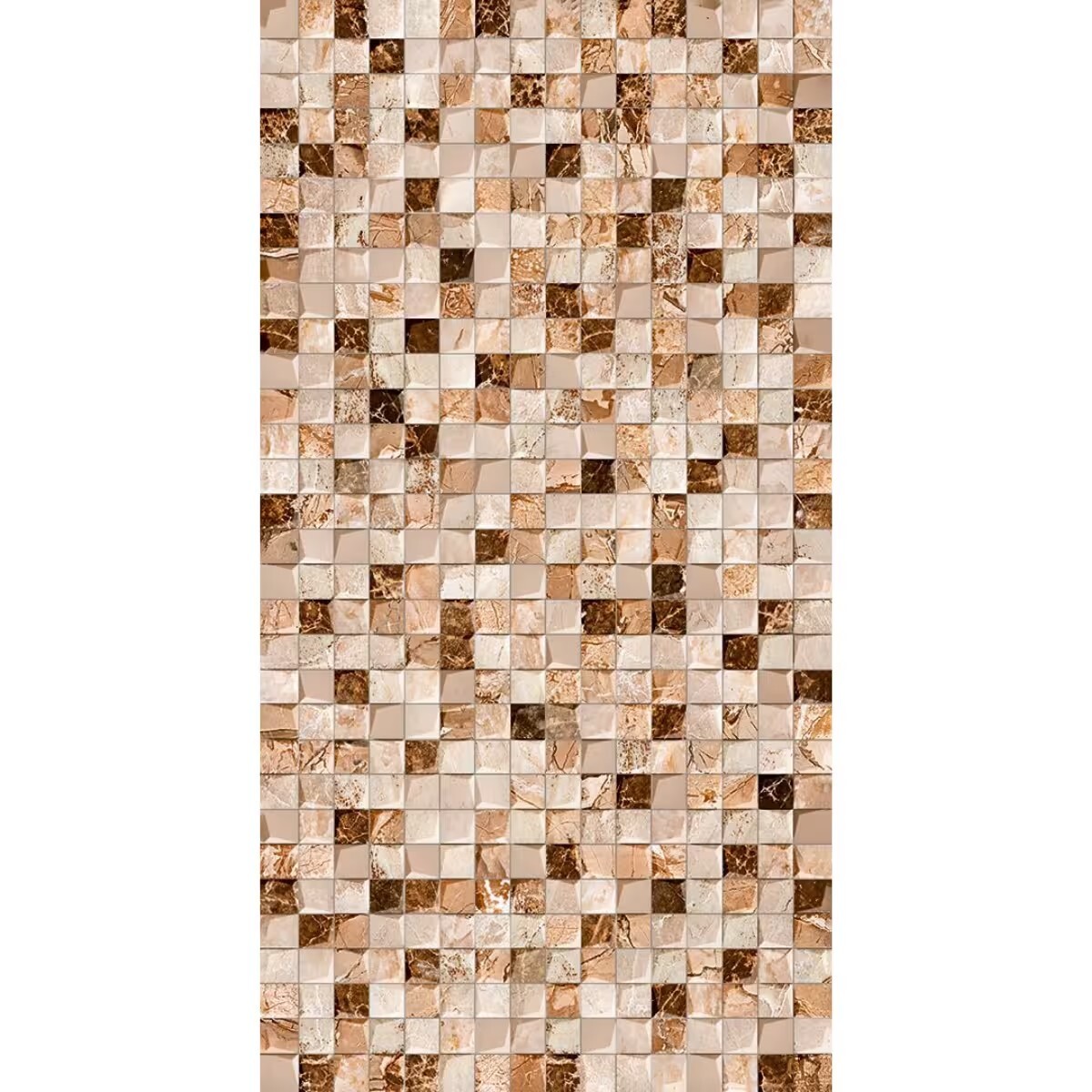 Cerámica Para Pared Calcis Brown 31x60 Cm Brillante 