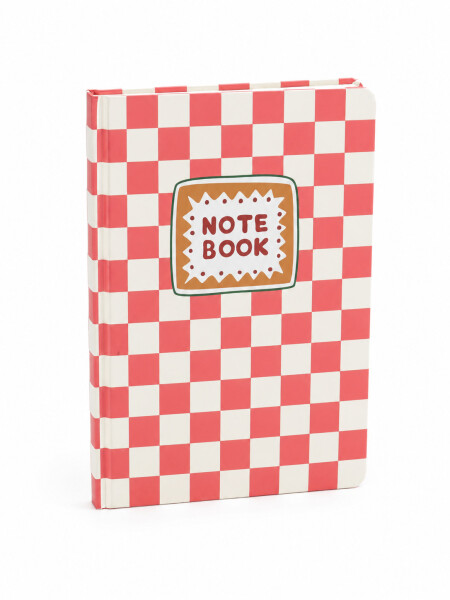 LIBRETA A5 CUADROS ROJO