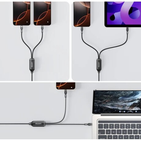 Cable Unitek PD100W Usb-c Dual 001