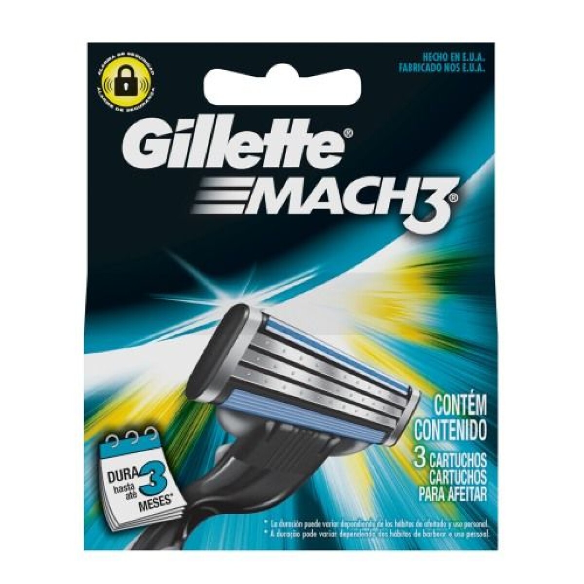 Repuestos Gillette Cartuchos Mach 3 3 unidades 