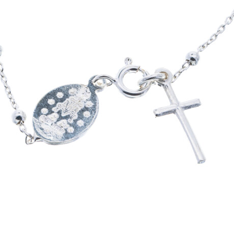 Pulsera de plata 925, tipo rosario. Pulsera de plata 925, tipo rosario.