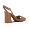 Ramarim Sandalia Con Pulsera Taco Cuadrado Forrado Kaki