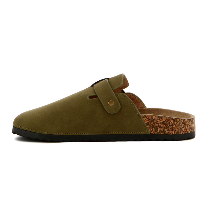 Zuecos Casual Mujer Darkness Oliva