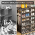 Zapatera Organizador IMBACK IBK-PLC005 | 12 Compartimentos, Compacta, Moderna y Resistente Negro Zapatera Organizador IMBACK IBK-PLC005 | 12 Compartimentos, Compacta, Moderna y Resistente Negro