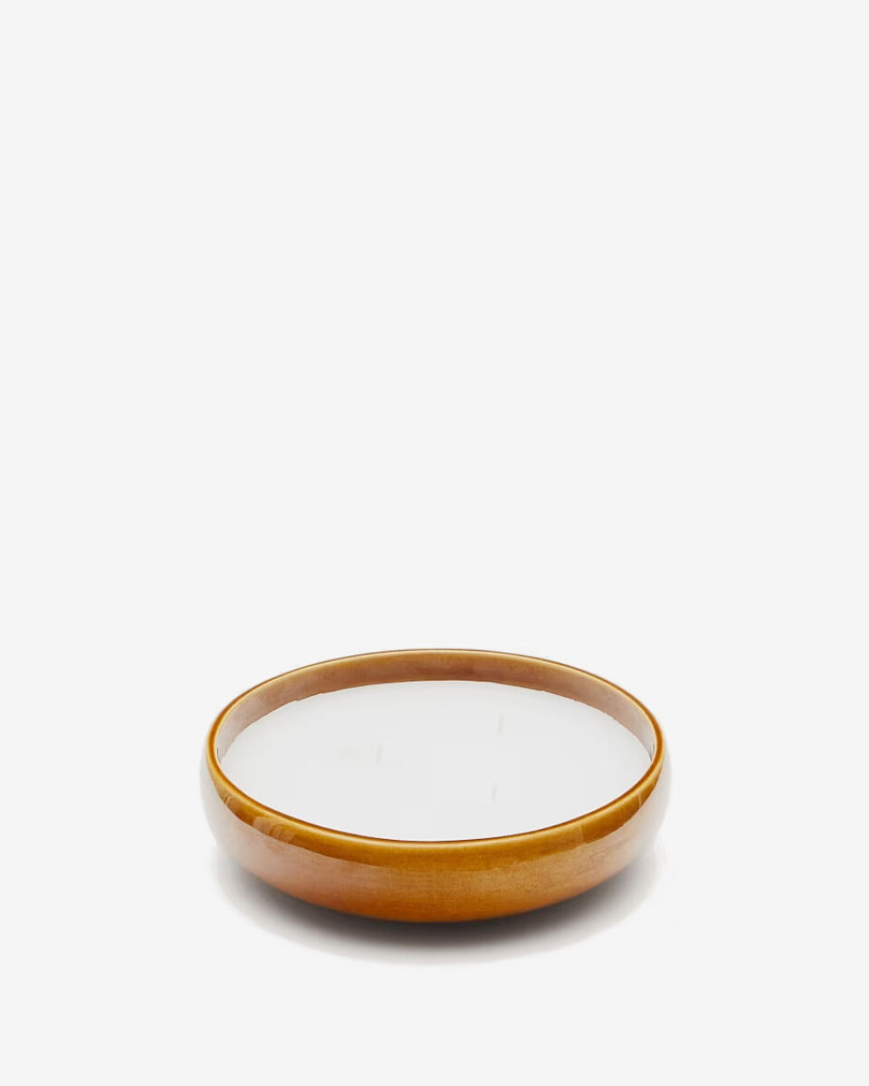 Vela Sapira de cerámica - naranja Ø 21 cm 