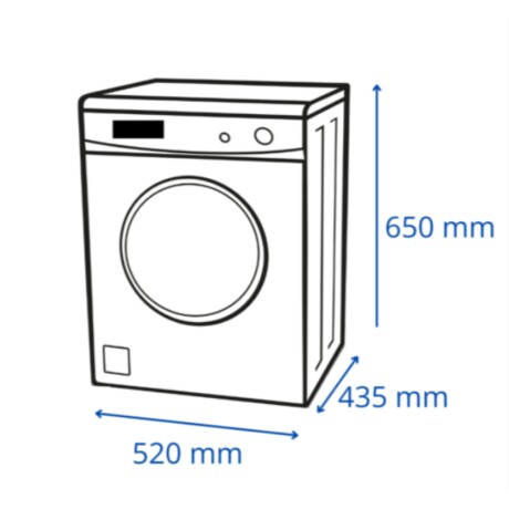 Secarropas programable James 3kg apto para amurar Blanco