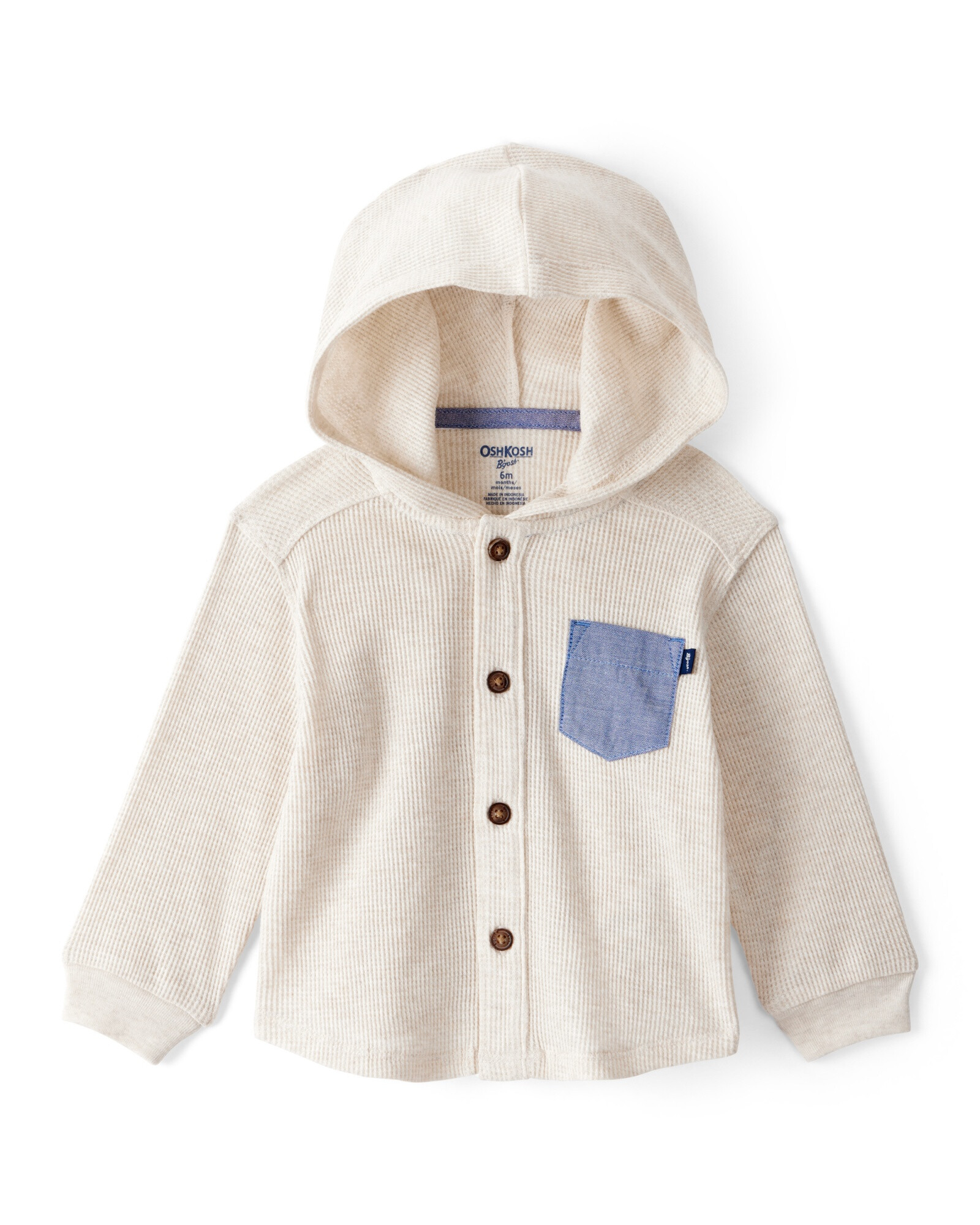 Saco de algodón térmico, con capucha Sin color