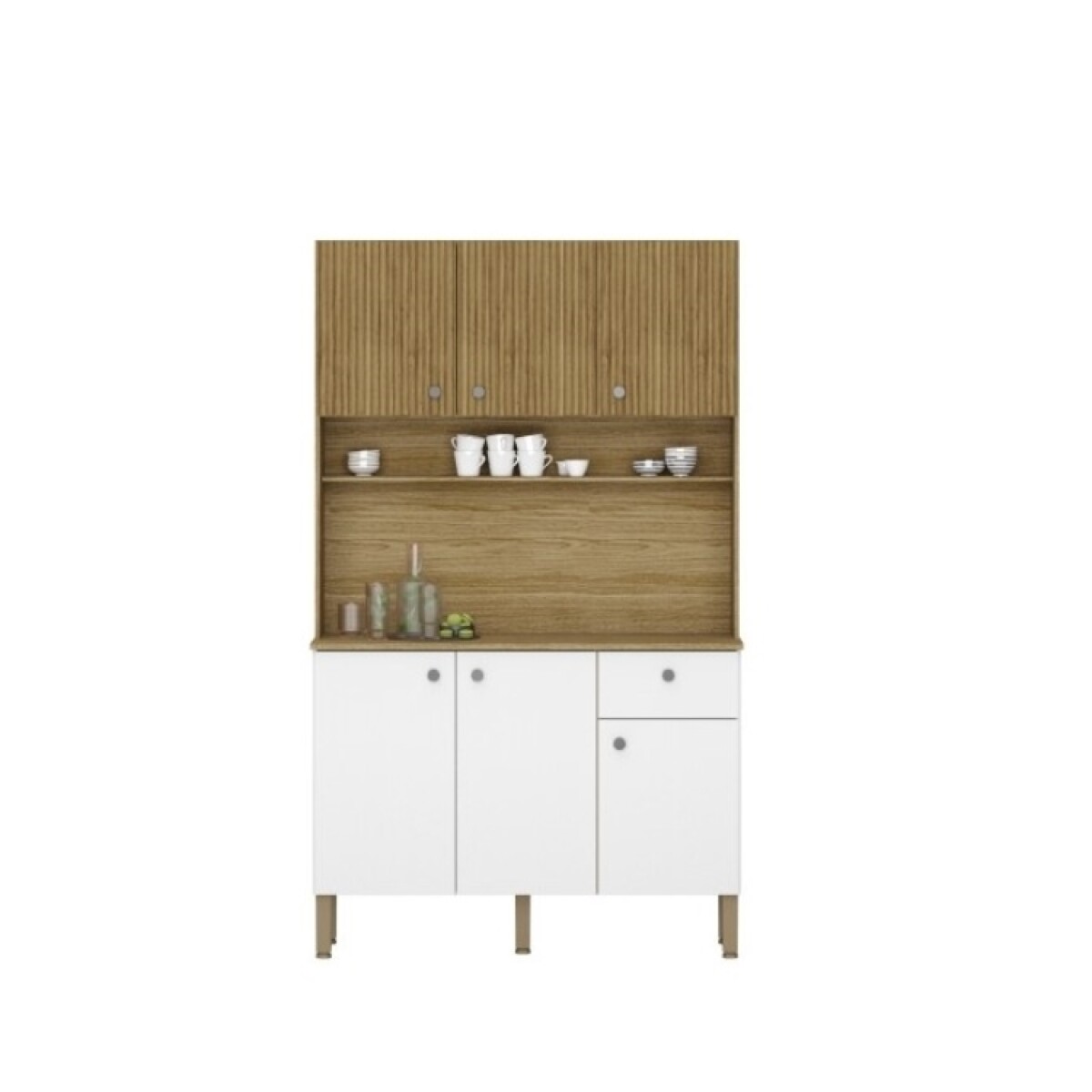 Kit Cocina Style 6 Puertas Freijo Supremo 