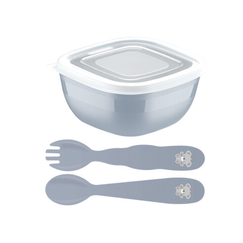 Juego cubieros infantil gris 3 piezas "LE PETIT" -TRAMONTINA TR5184