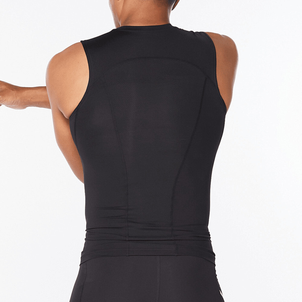 Core Compression Sleeveless - Hombre Black/silver