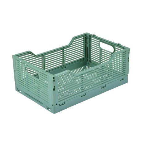 CESTO PLEGABLE KIDS PLASTICO VERDE