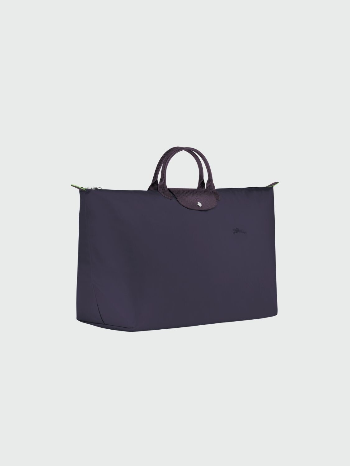 Longchamp -Bolso de viaje plegable con cierre y asa corta, Le pliage green Violeta