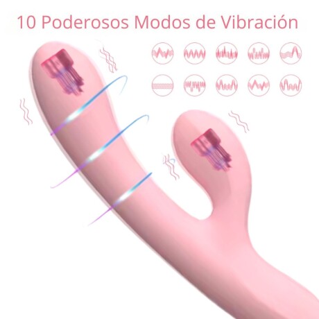 Vibrador Rabbit Doble Estimulo Recargable Usb Rosa