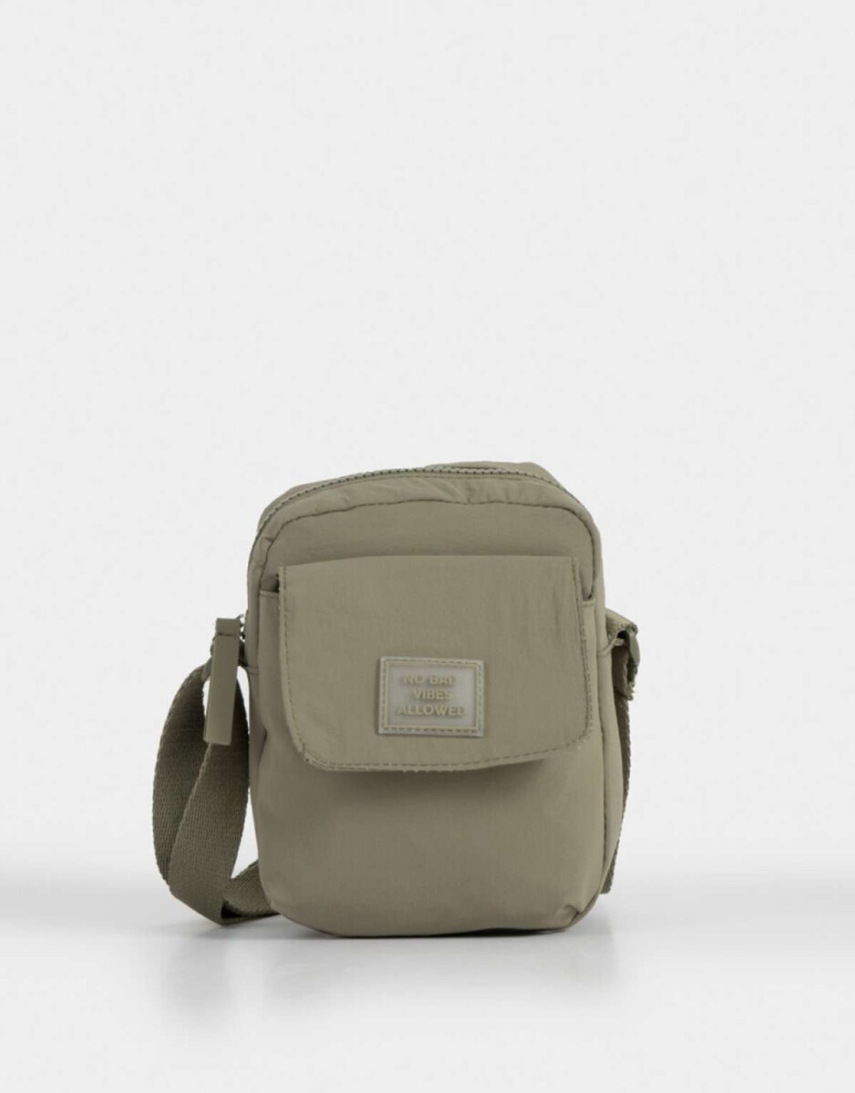 Bandolera Deportiva Con Tag - Verde Claro 