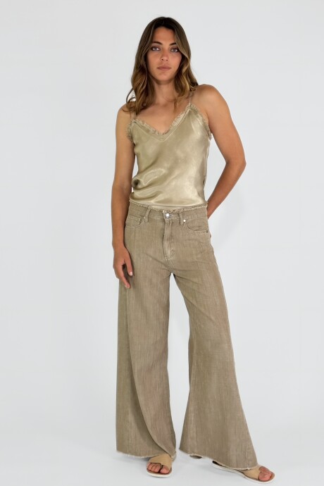 PANTALON JULIANA DENIM Beige