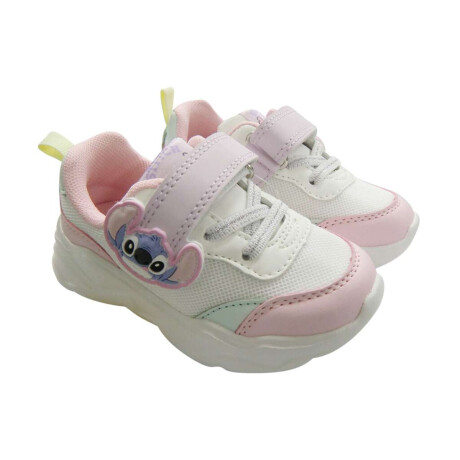 Calzado Deportivo con Cordones Stitch Talle 20-25 Blanco