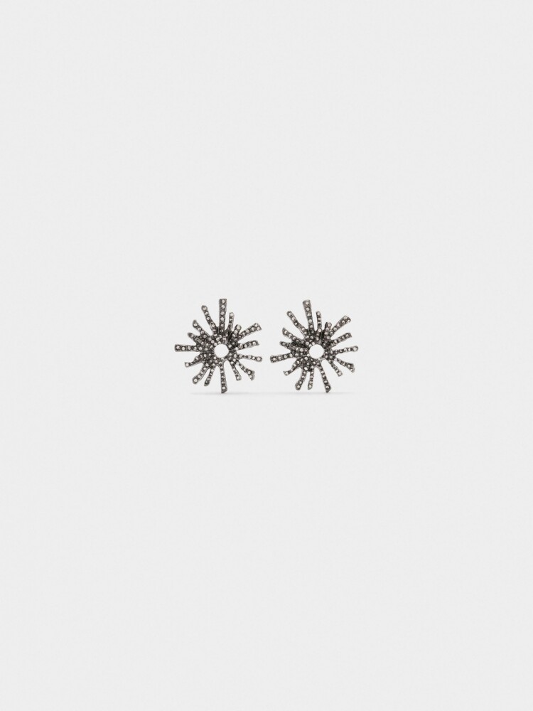 Pendientes De Erizo De Mar negro