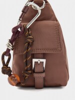 Bolso Bandolera De Nylon Con Colgante naranja